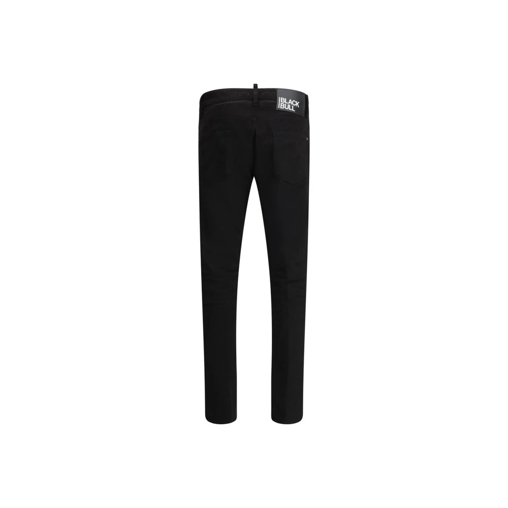 Dsquared2 Cool Guy Jeans met leren patch Black Heren
