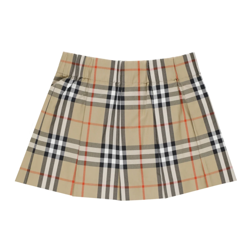 Burberry Girls Beige Gabrielle Pleated Skirt - Kids Skirts - 12 M - Kids