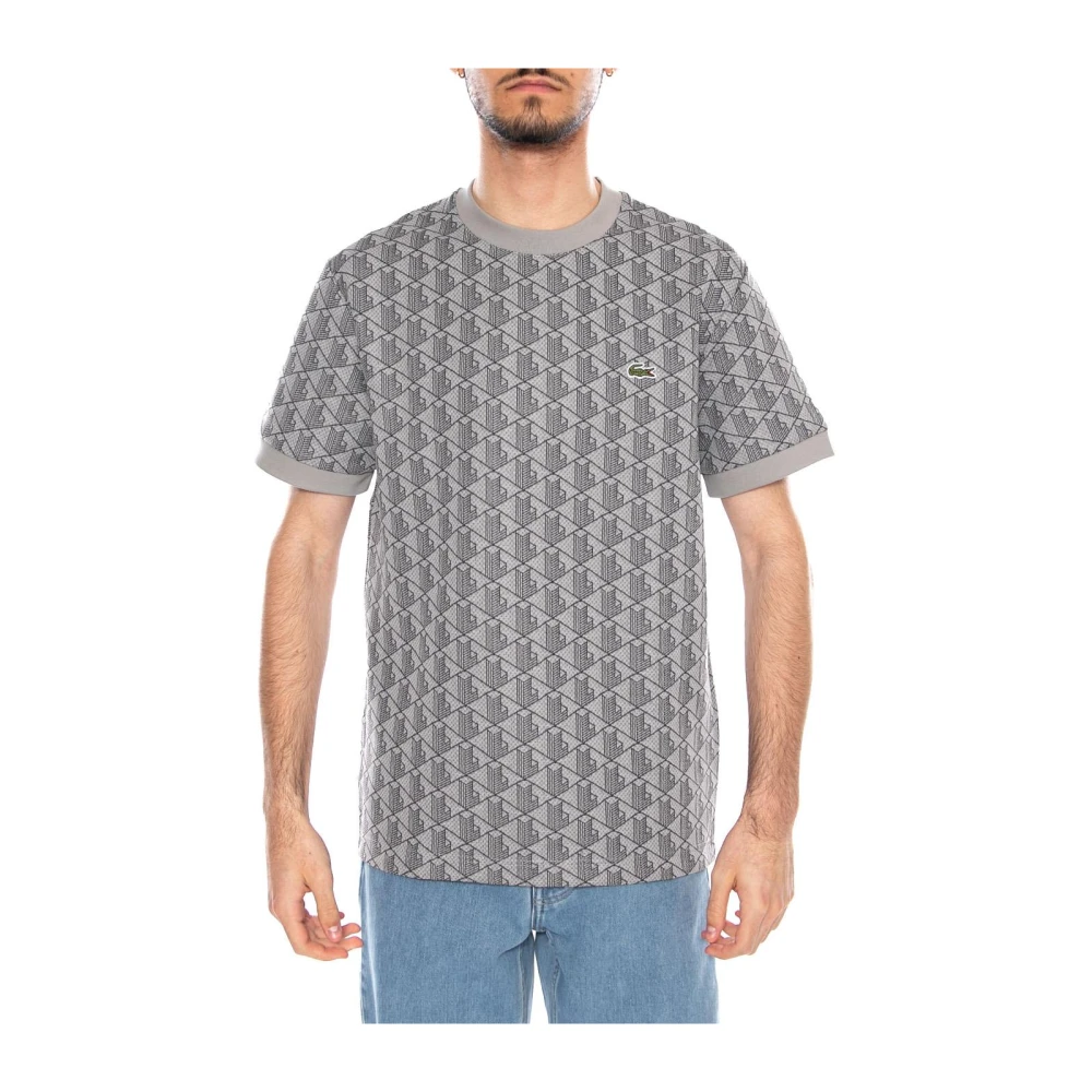 Lacoste Uomo Grigio Top, M, New,