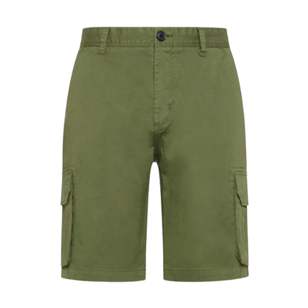 Sun68 Militair Groene Bermuda Shorts Green Heren