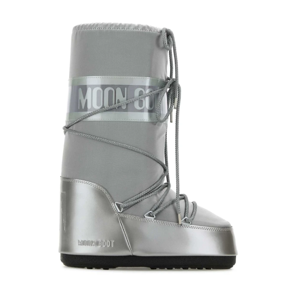 Moon Boot Women's Silver Insulated Winter Boots