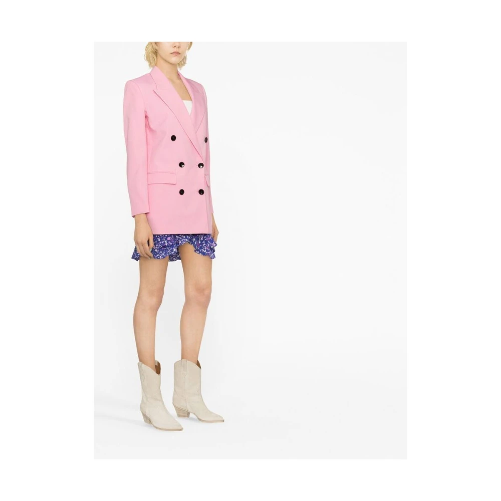 Isabel marant Roze Double-Breasted Blazer Pink Dames