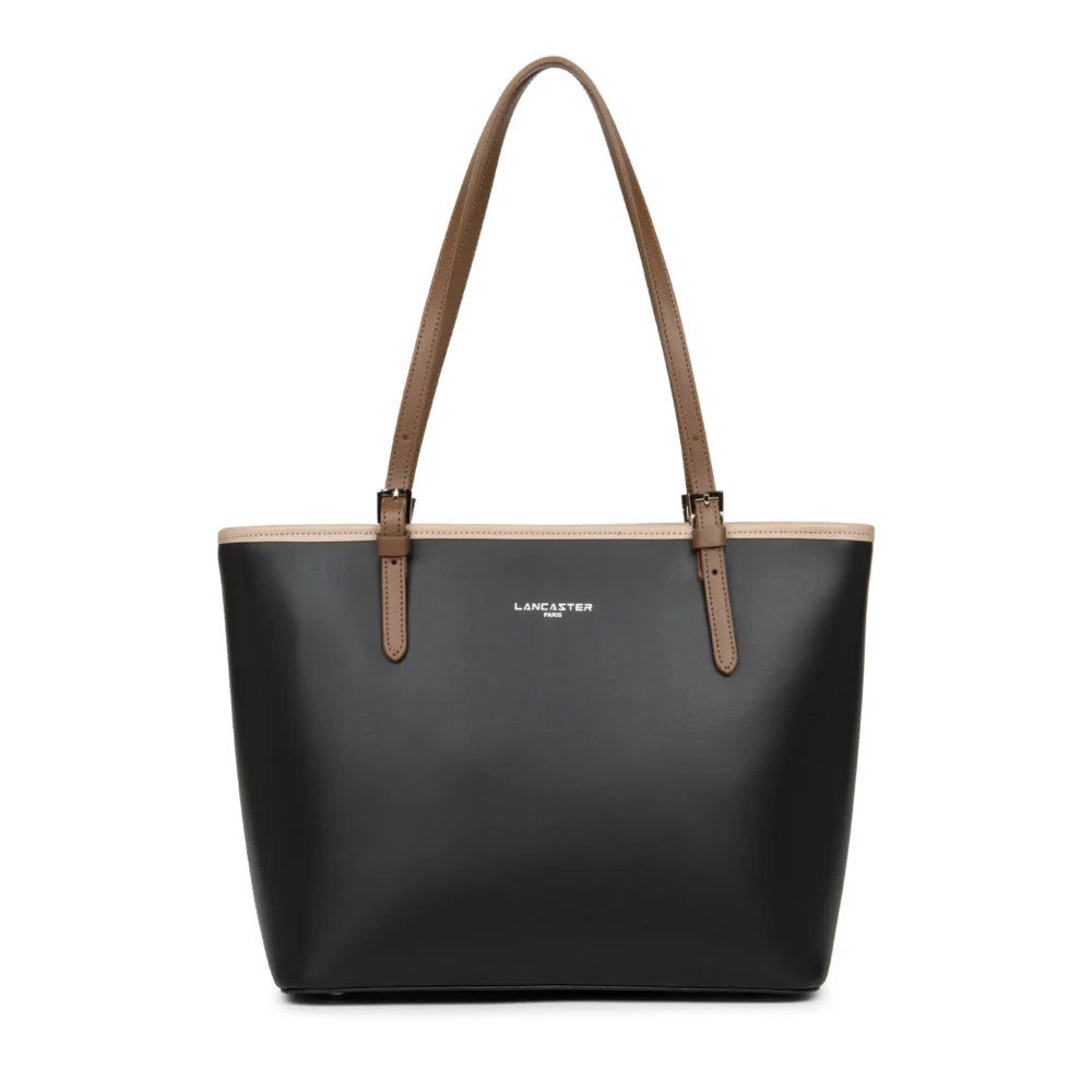 Lancaster Black Sac Cabas Épaule Zippée M Smooth - Female - Shopping Bags - One Size - Bags