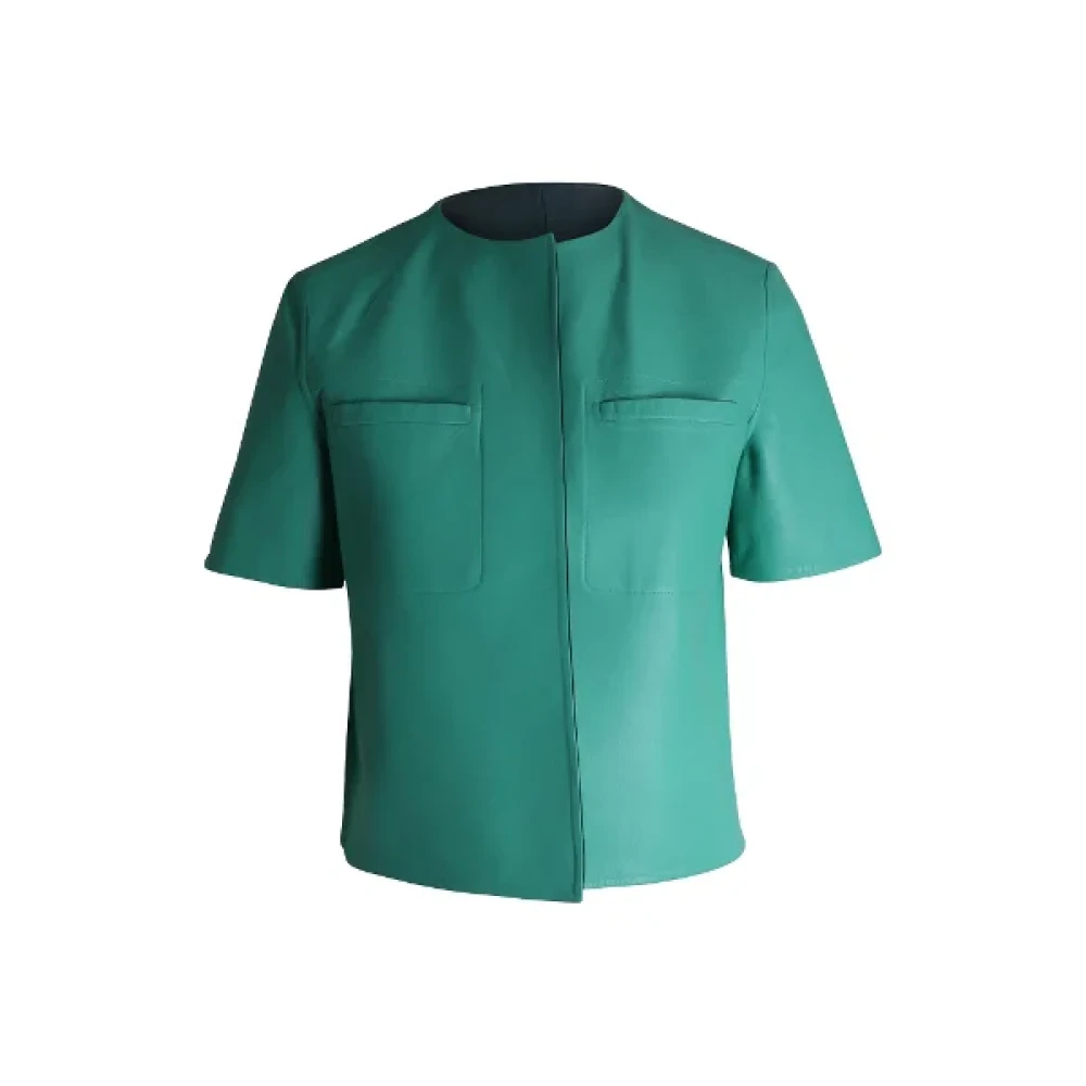 Marni Pre-owned Leather tops Green Dames