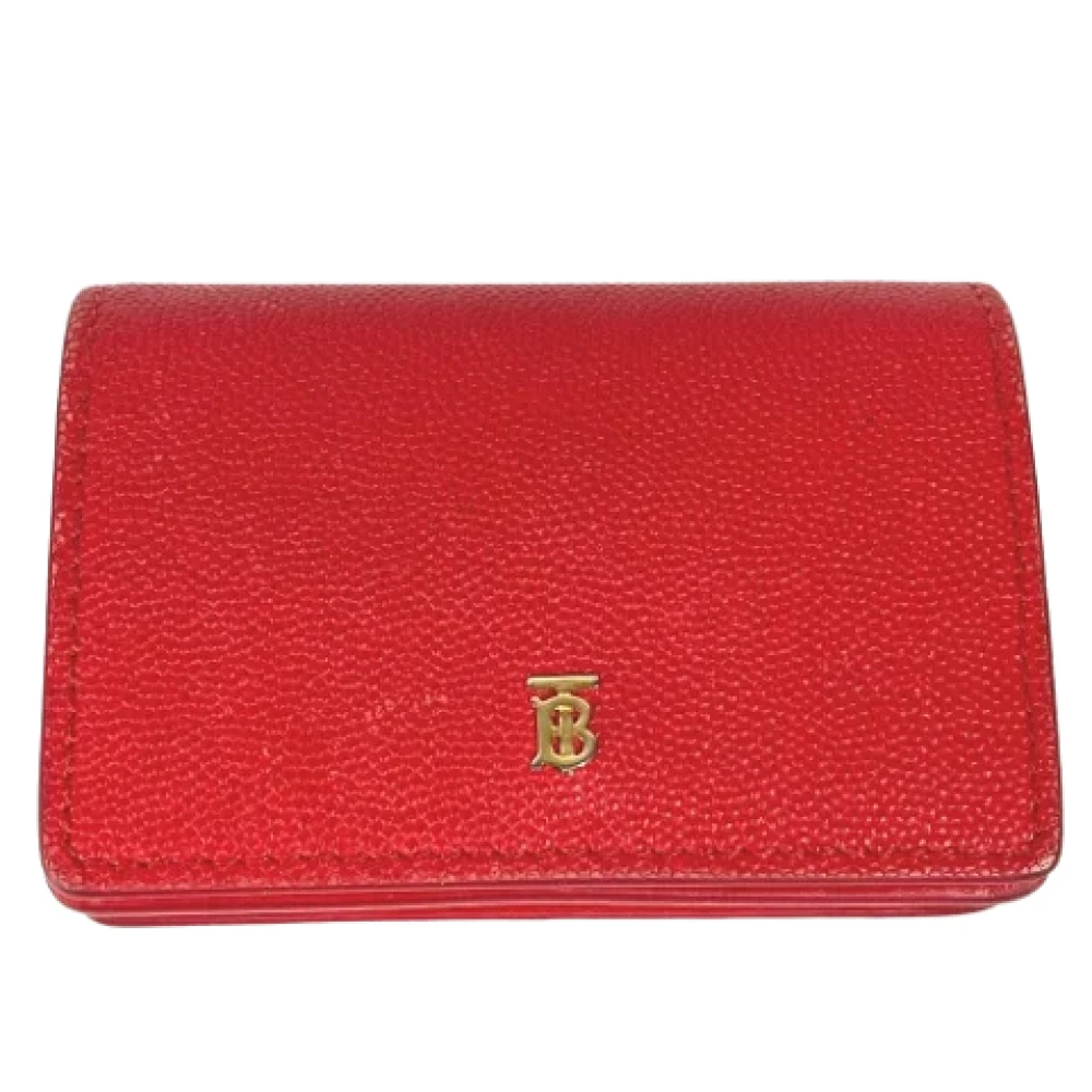 Burberry Vintage Pre-owned Leather wallets Red Dames