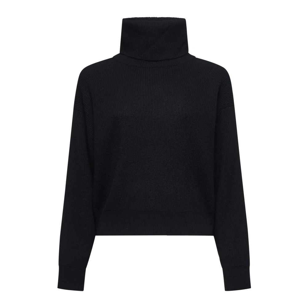 BRUNELLO CUCINELLI Zwarte Coltrui Engelse Ribbel Black Dames