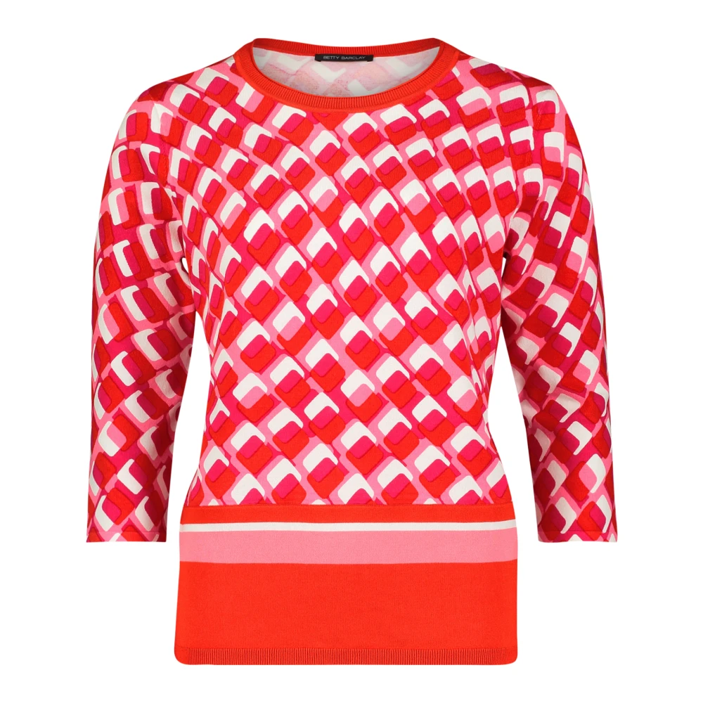 Betty Barclay Grafische Color-Block Trui Multicolor Dames