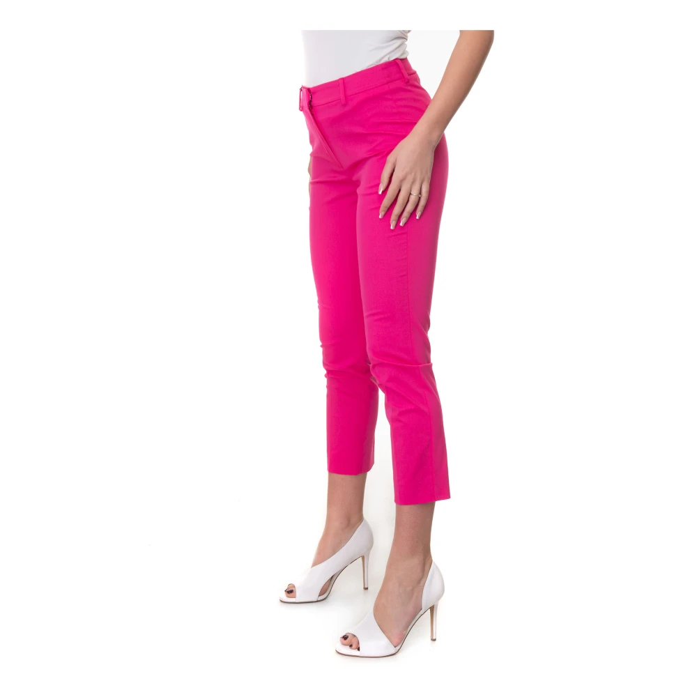 Max Mara Weekend Stretchy cropped chino broek Pink Dames