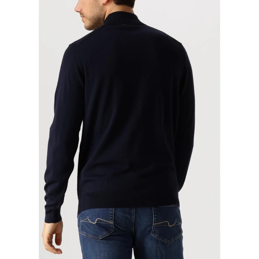 Profuomo Groene Pullover Mock voor Mannen Blue Heren