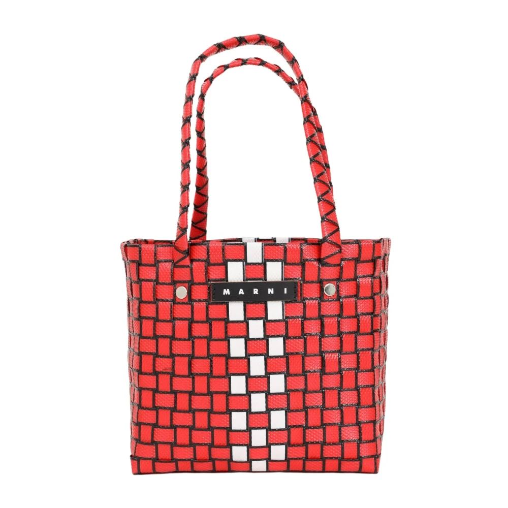 Marni Rode Box Basket Handtas voor Vrouwen Multicolor Dames