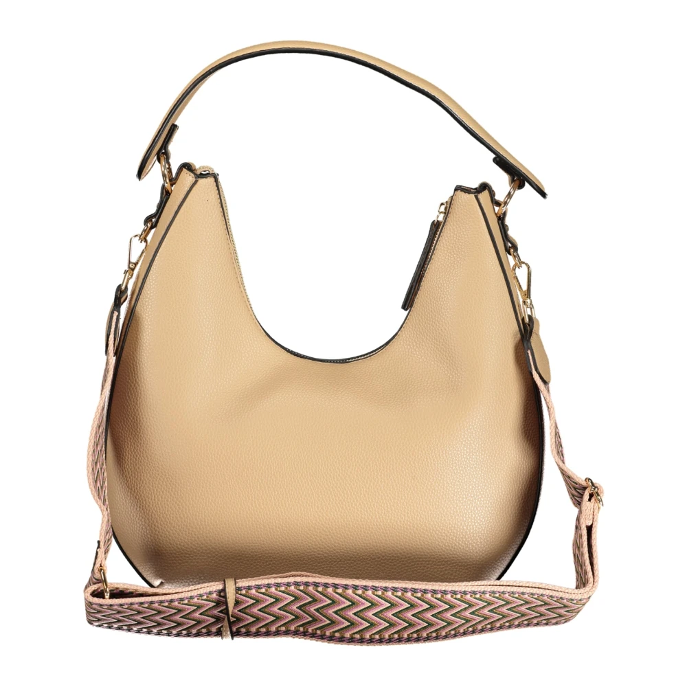 Valentino by Mario Valentino Beige Schoudertas met Verstelbare Banden Beige Dames
