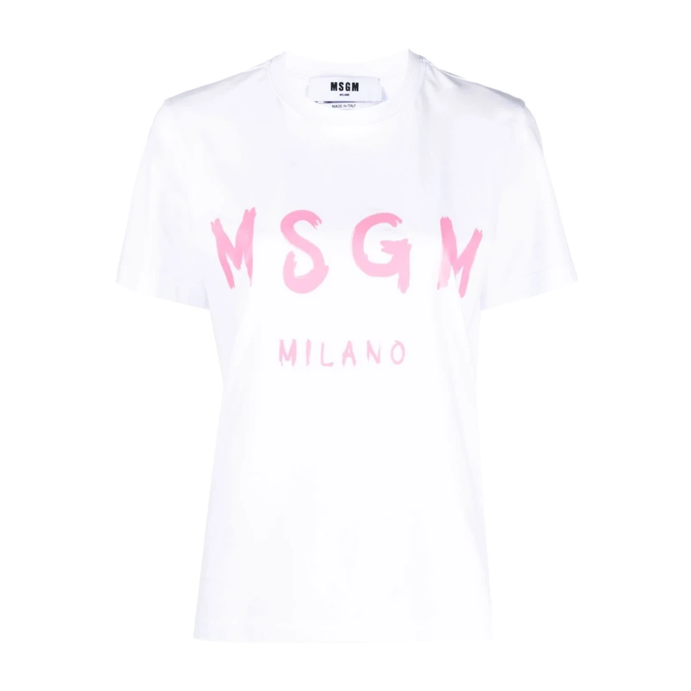 Msgm - Tops > T-Shirts - White - Msgm - Modalova