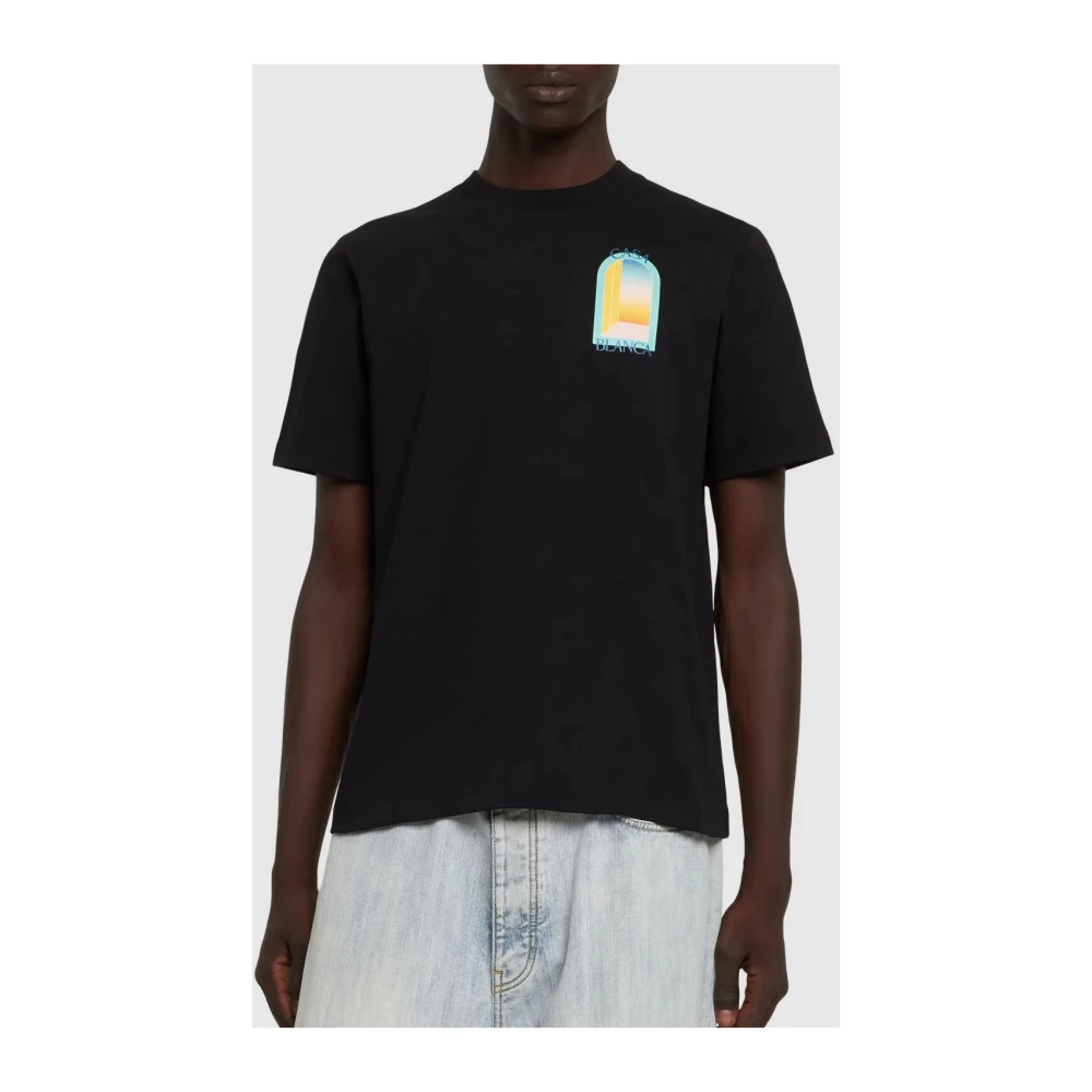 Casablanca Kleurrijk T-shirt Black Heren