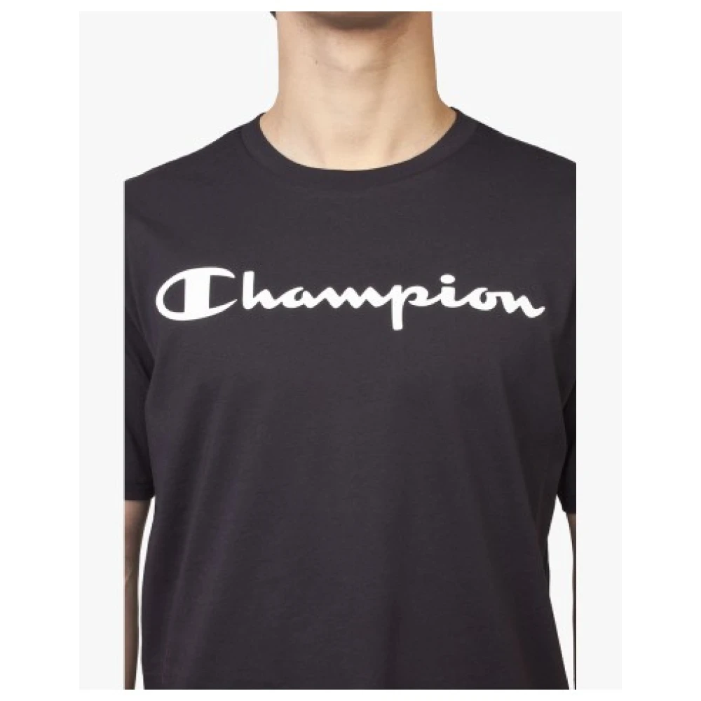 Champion Heren Lichtgewicht Katoenen T-Shirt Black Heren