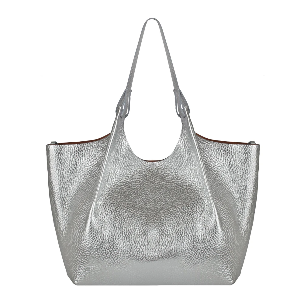 Gianni Chiarini Dubbele leren handtas Dua model Gray Dames