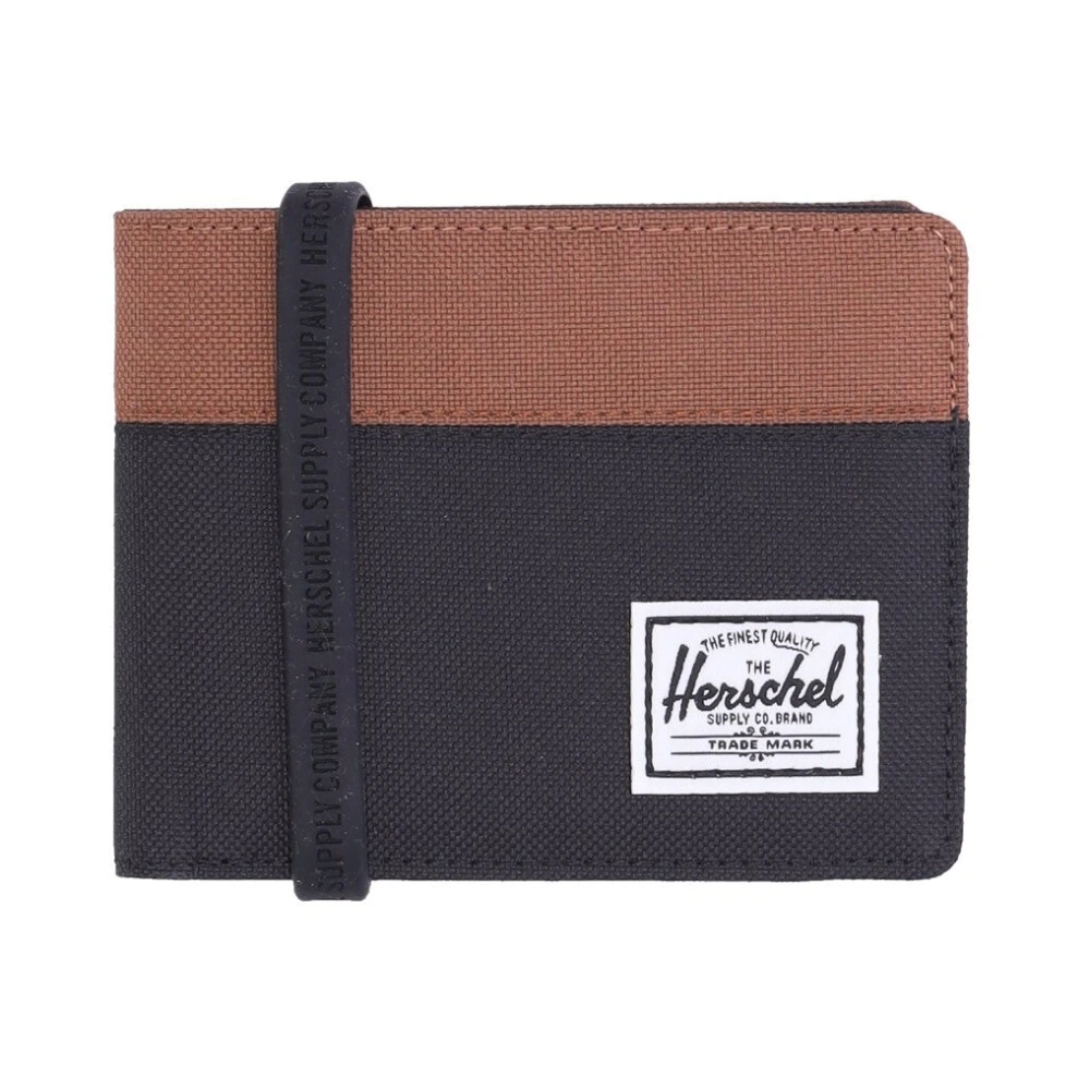 Herschel Rfid Heren Zwart Portemonnee Boekstijl Multicolor Heren