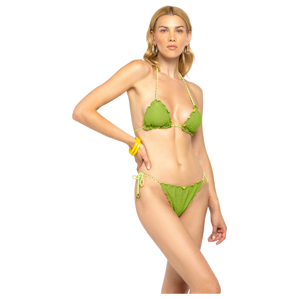 4Giveness Triangel Bikini Set Must-Have Beachwear Green, Dam