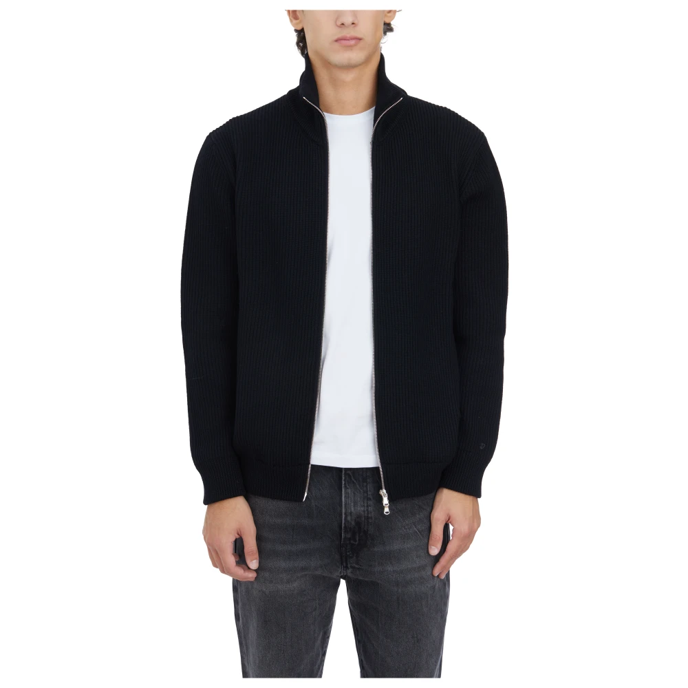 Seven Gauge Engelse Kust Zip Trui Black Heren