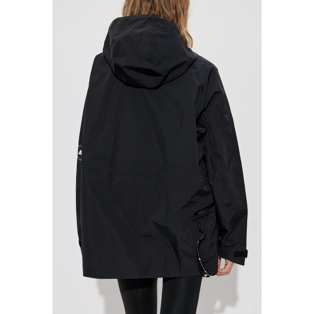 adidas by stella mccartney Losjes Zittende Hoodie Jacket Black Dames