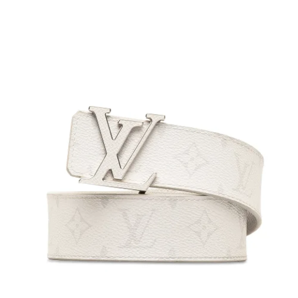 Louis Vuitton Vintage Pre-owned Canvas belts White Dames