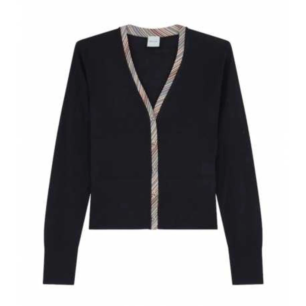 Paul Smith Navy Gestreepte Vest met Knopen Blue Dames