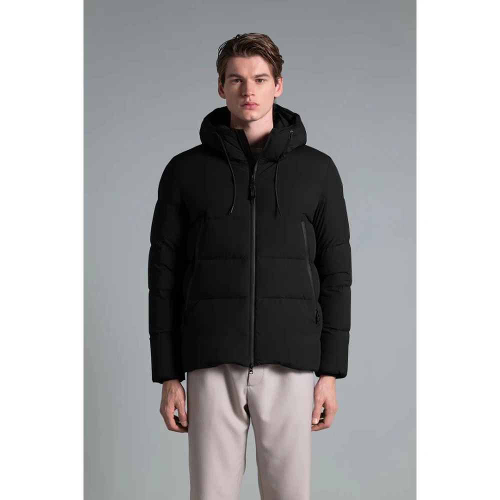 Duno Hooded Bi-Stretch Technische Stofjas Black Heren