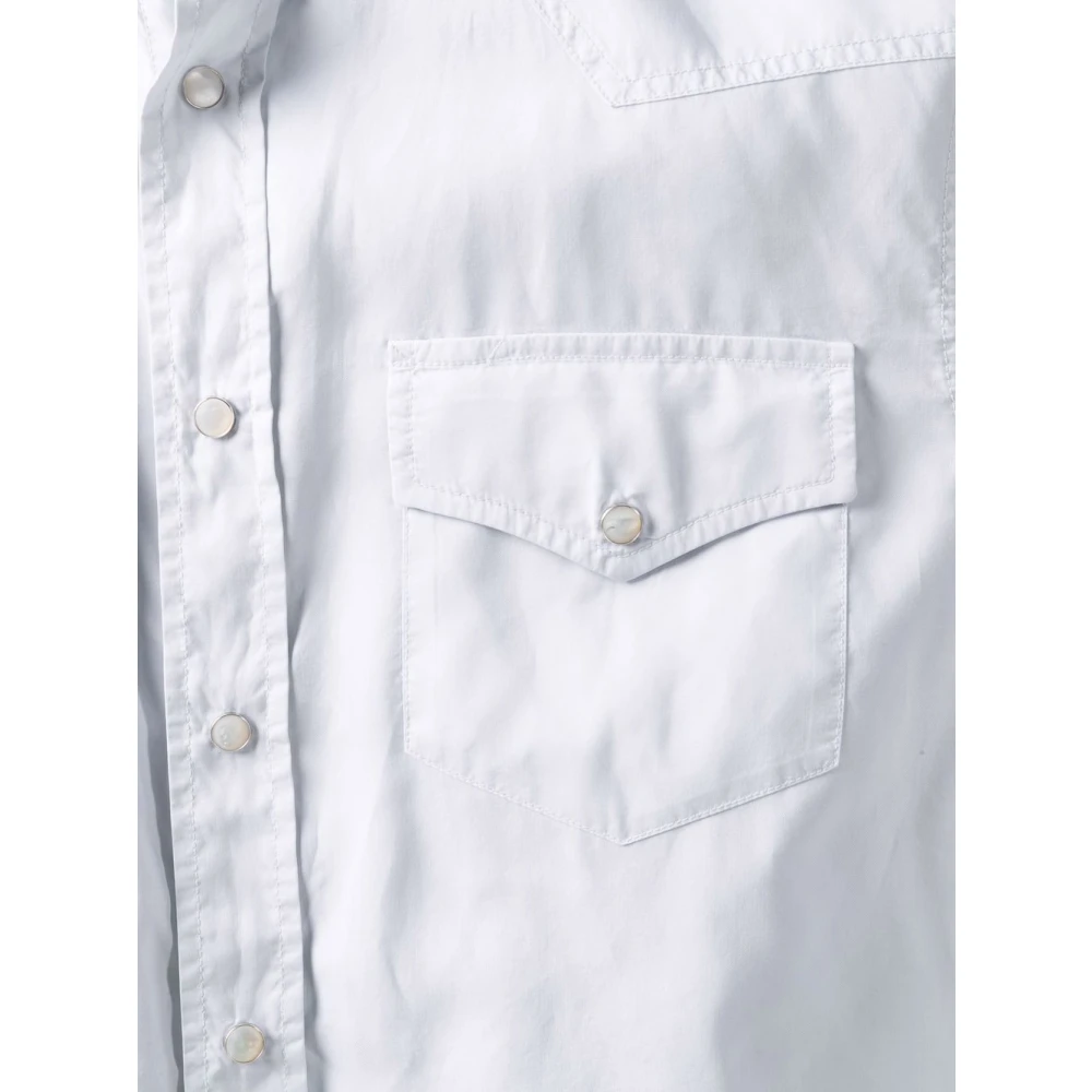 BRUNELLO CUCINELLI Zakken Shirt White Heren