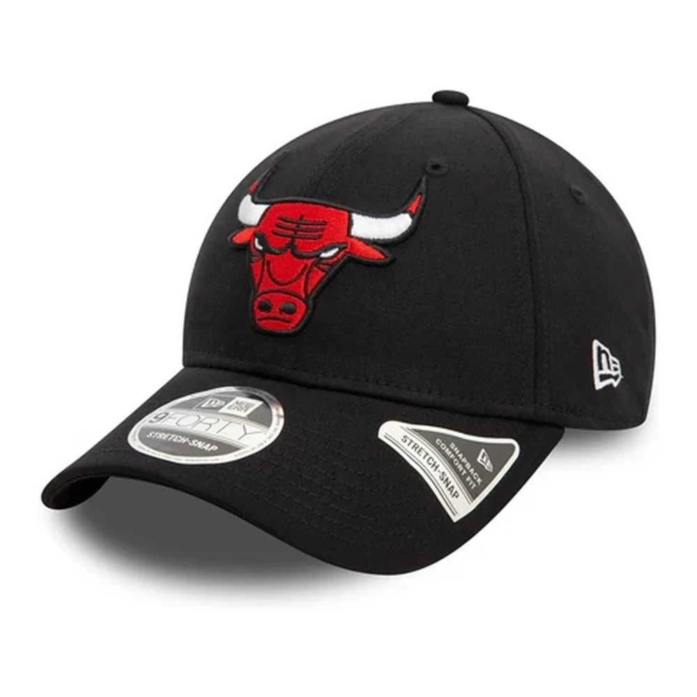 new era Zwarte Bulls NBA Patch Pet Black Heren
