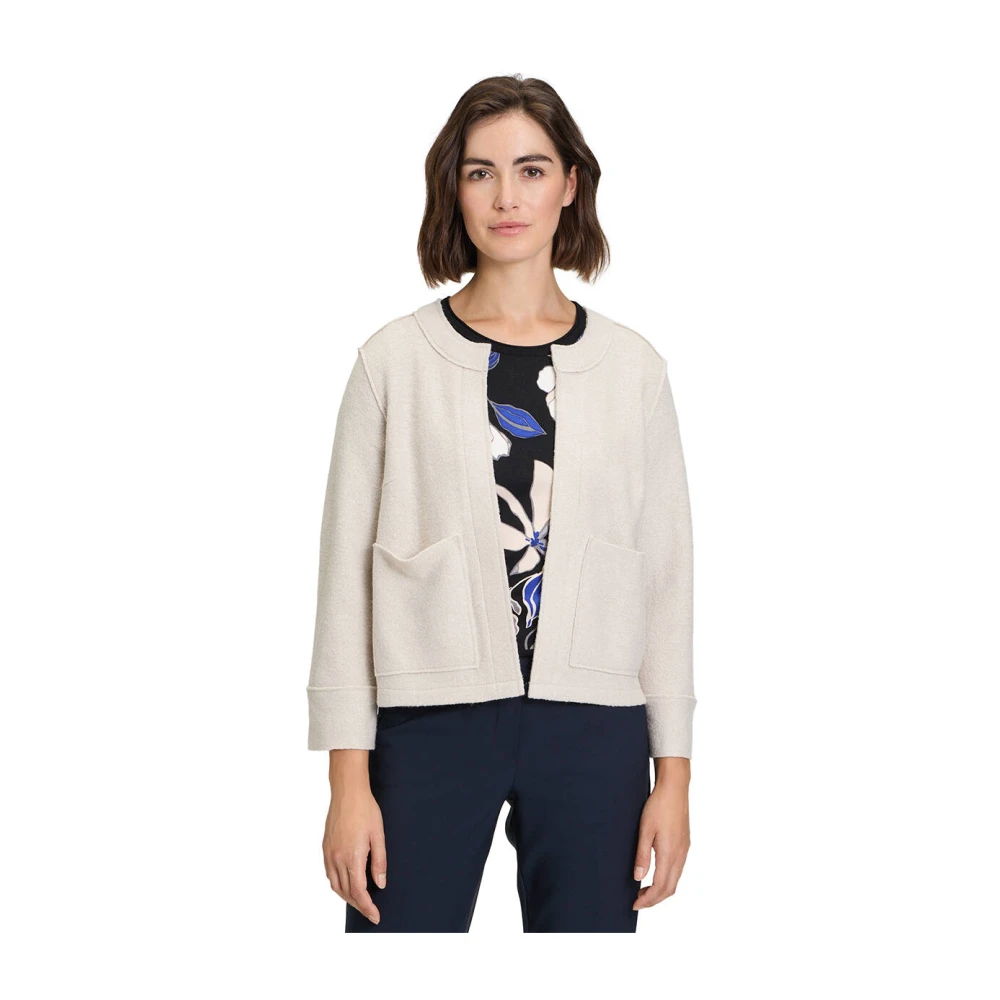 Betty Barclay Korte Blazerjas 3 4 Mouw Beige Dames