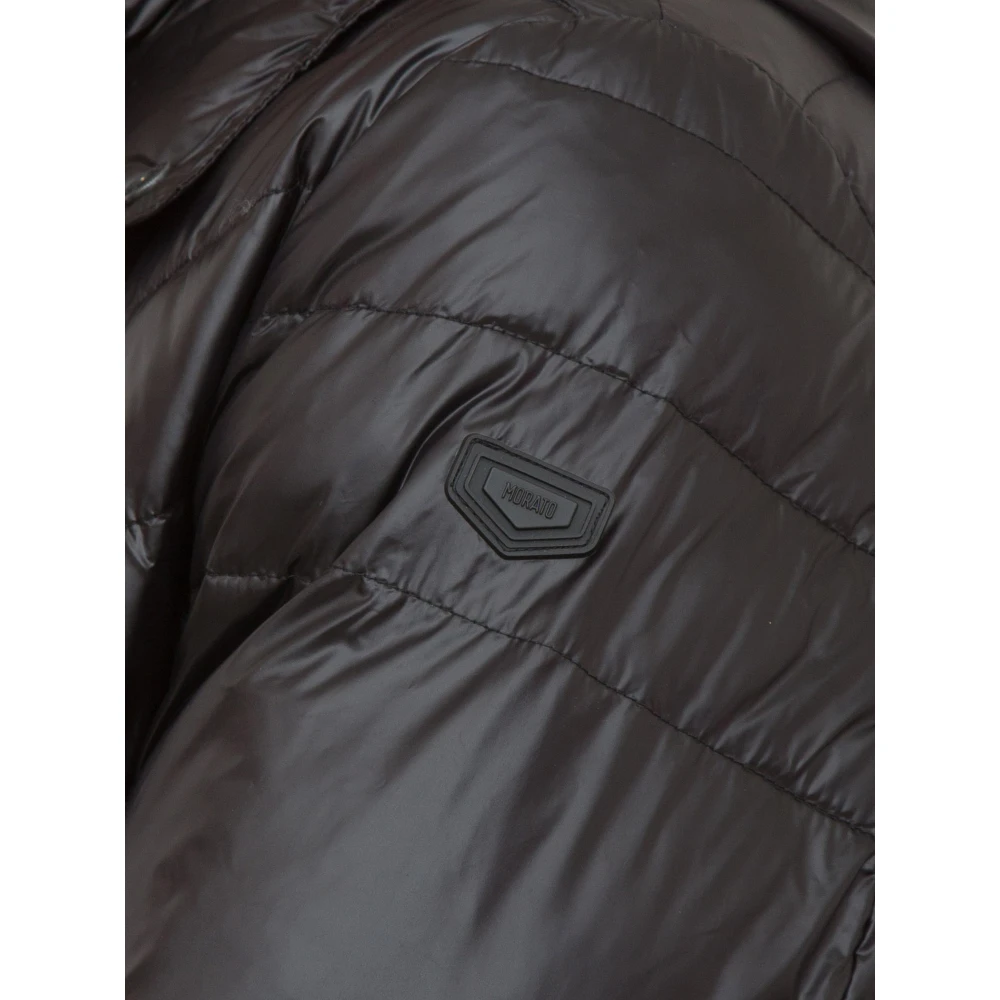 Antony Morato Zwarte jas Afneembare capuchon Black Heren
