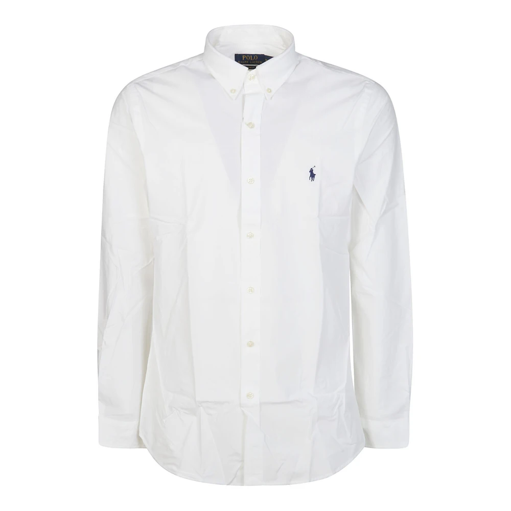 Ralph Lauren Poplin Bistrch Overhemd White Heren