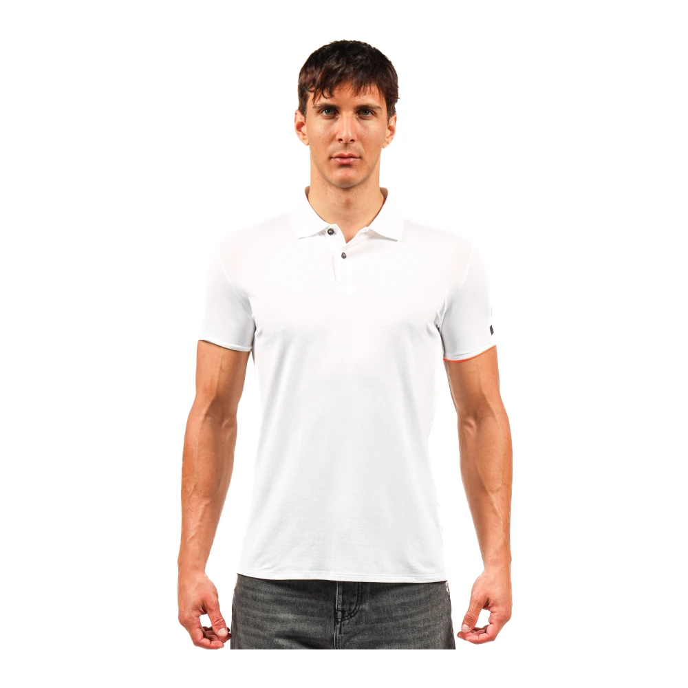 RRD Witte piqué polo shirt met stretch White Heren