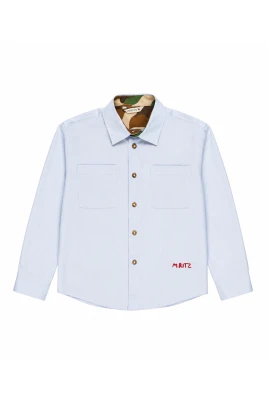 Skjorta med broderad logotyp