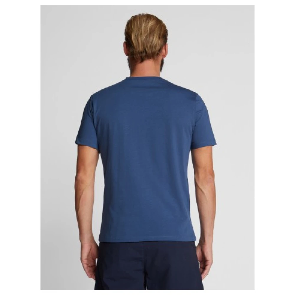 North Sails Organisch T-shirt met ronde hals en korte mouwen Blue Heren