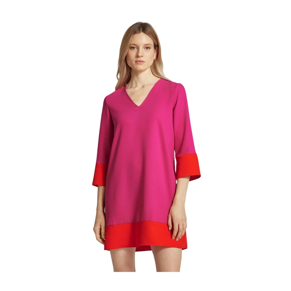 Pennyblack Elegante Zwarte Jurk Pink Dames