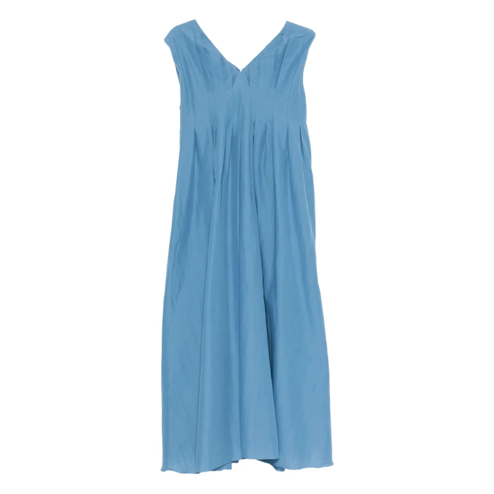 Max Mara Women's Blue Piega Dress - Maxi Dresses - Xs - Dresses