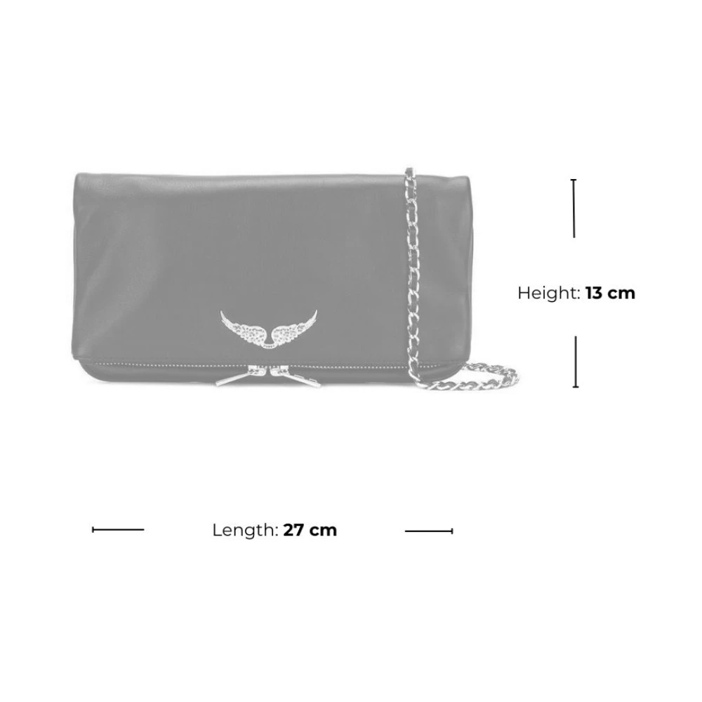 Zadig & Voltaire Clutches Blue Dames