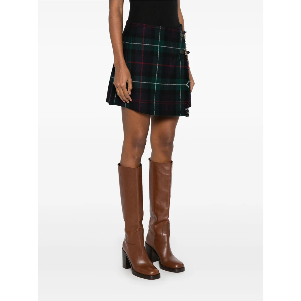 Polo Ralph Lauren Tartan Mini Rok Multicolor Dames