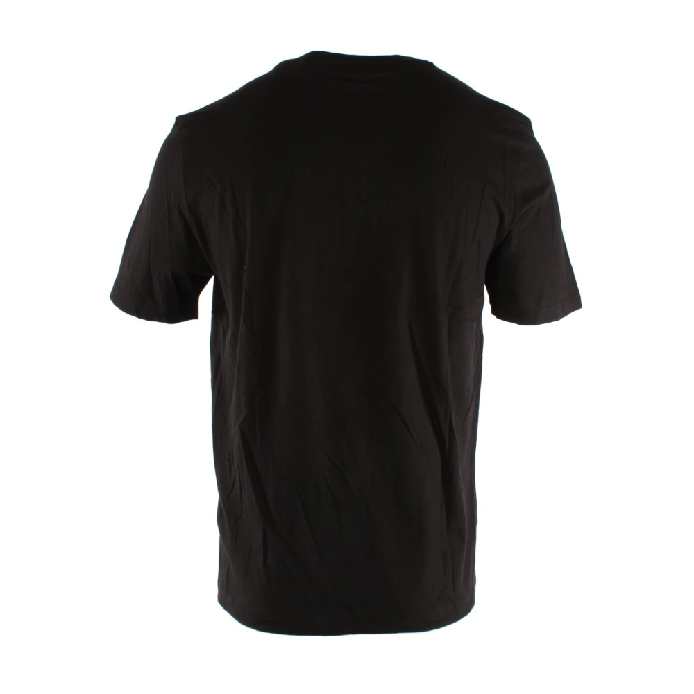 Hugo Boss Zwart Katoenen T-shirt Dero 222 Black Heren