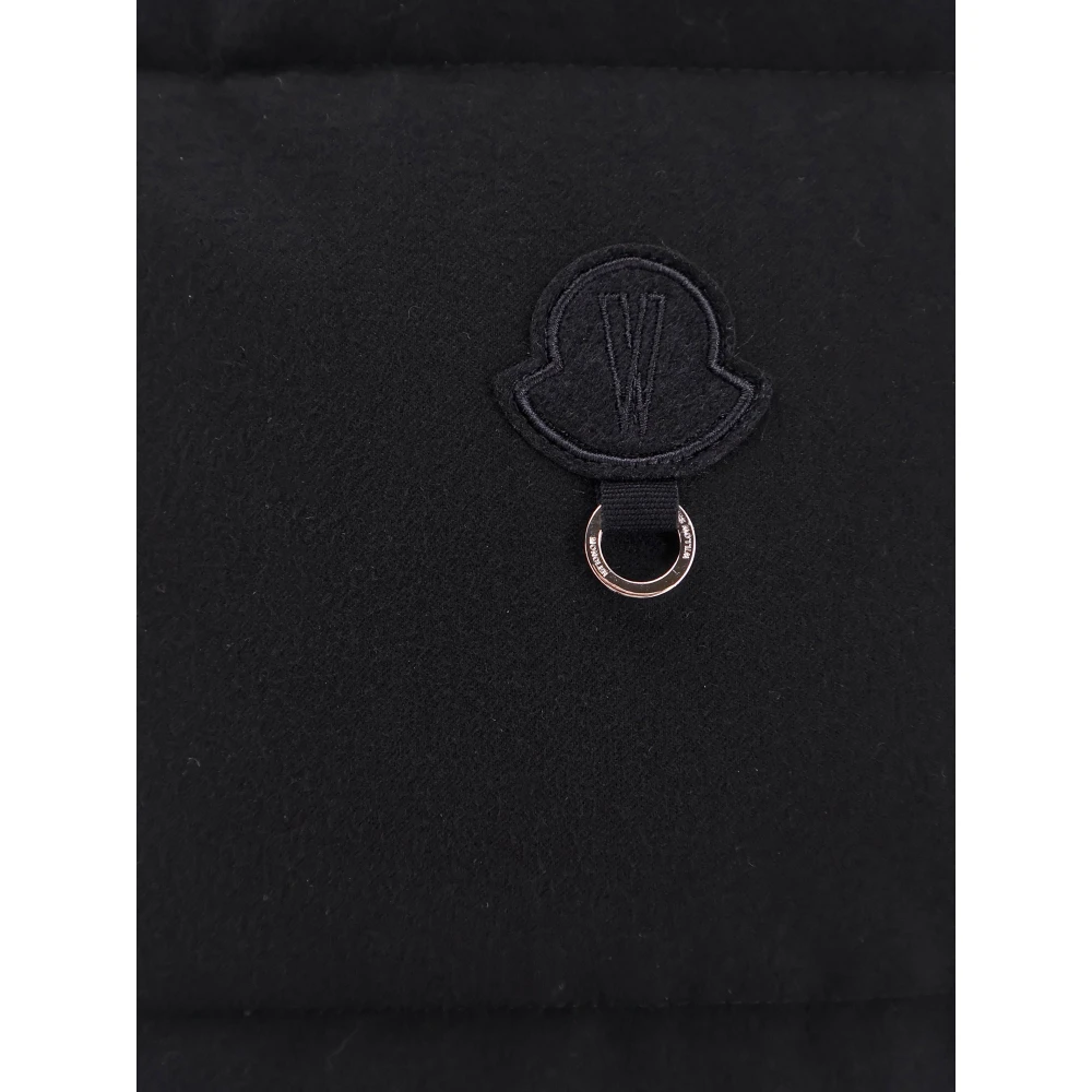 Moncler Mouwloos jack met iconische details Black Dames