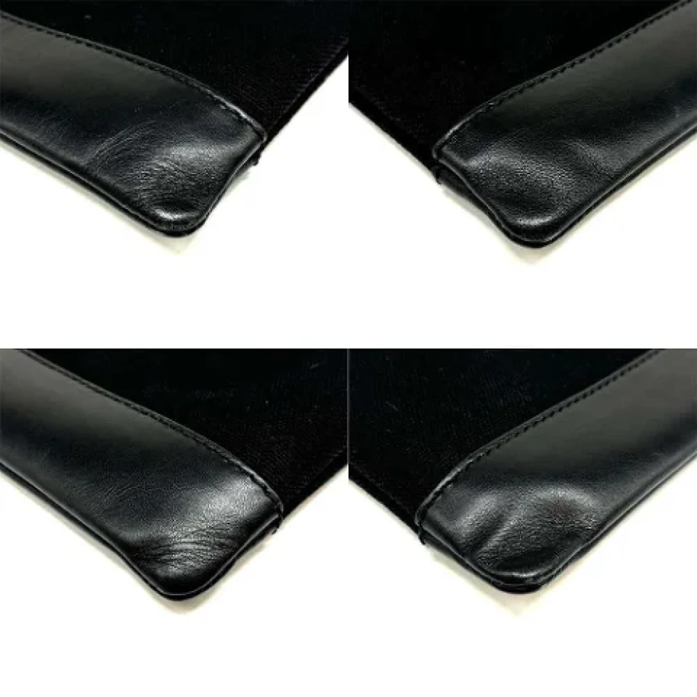 Balenciaga Vintage Pre-owned Canvas clutches Black Dames