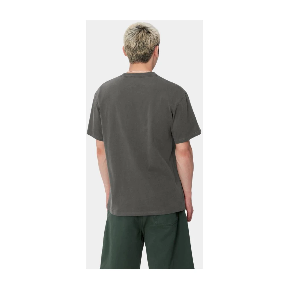 Carhartt WIP Duster Script T-Shirt Zwart Gray Heren