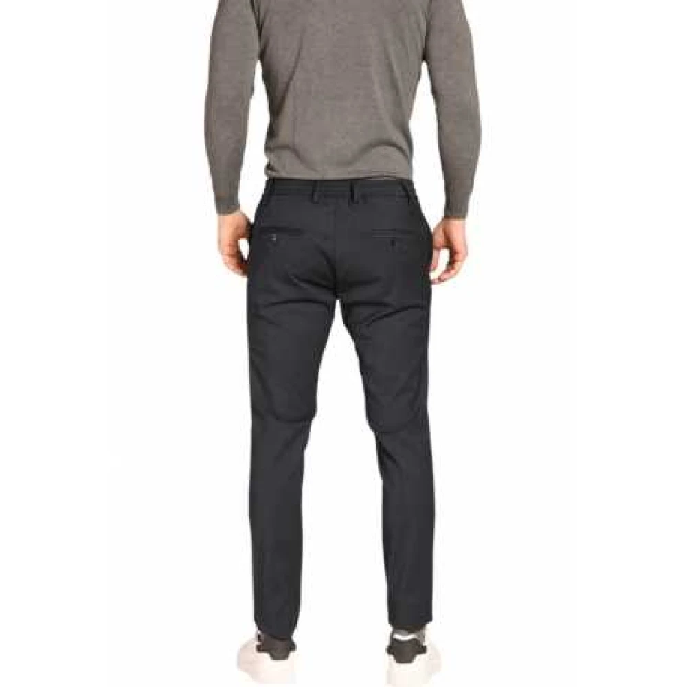 Mason's Navy Jogger Chino Milano Stijl Broek Blue Heren