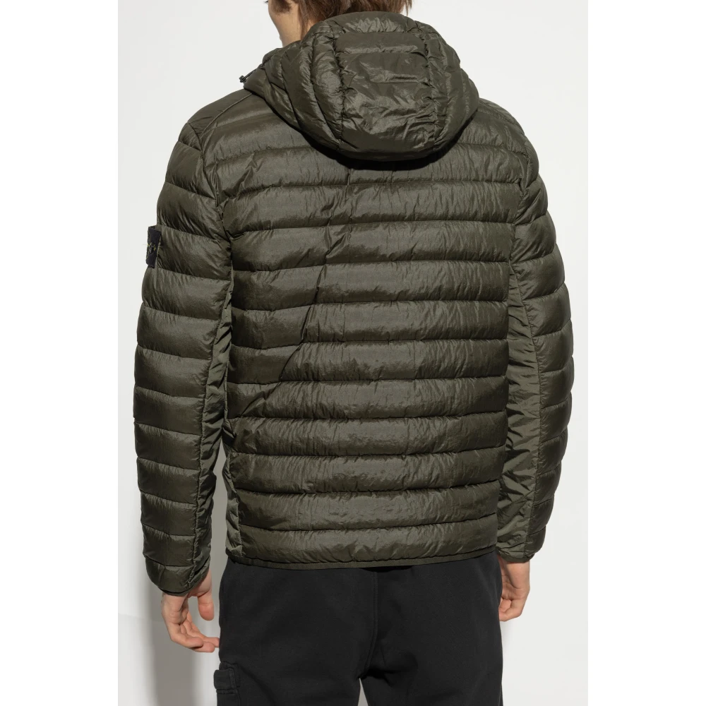 Stone Island Donsjack Geweven Kamers Nylon Dons-Tc Green Heren