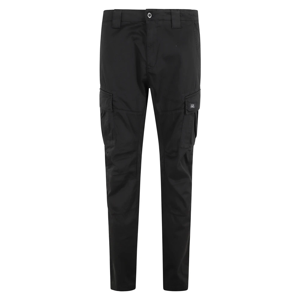 C.p. Company Men's Black Slim-Fit Trousers, Xl, Slim-Fit Trousers