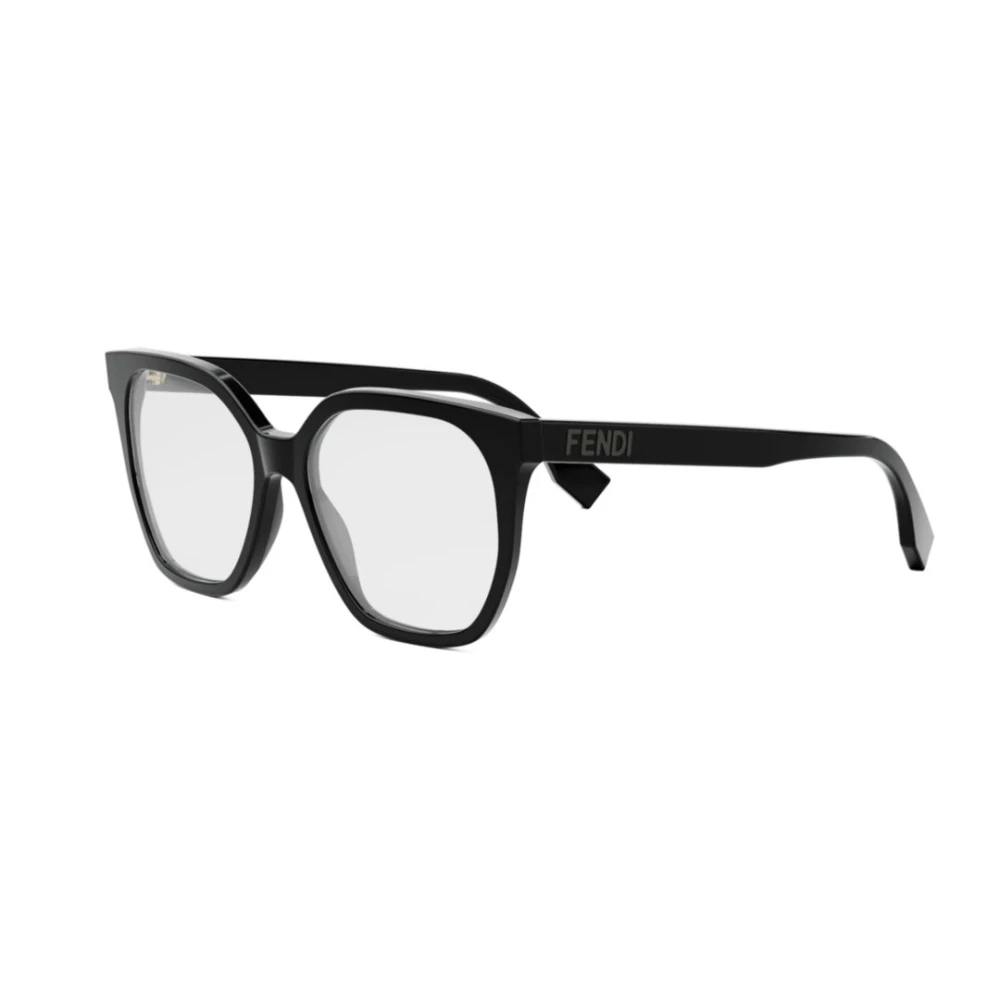 Fendi Unisex Black Glasses, 54 Mm, Geometric Optical Frame