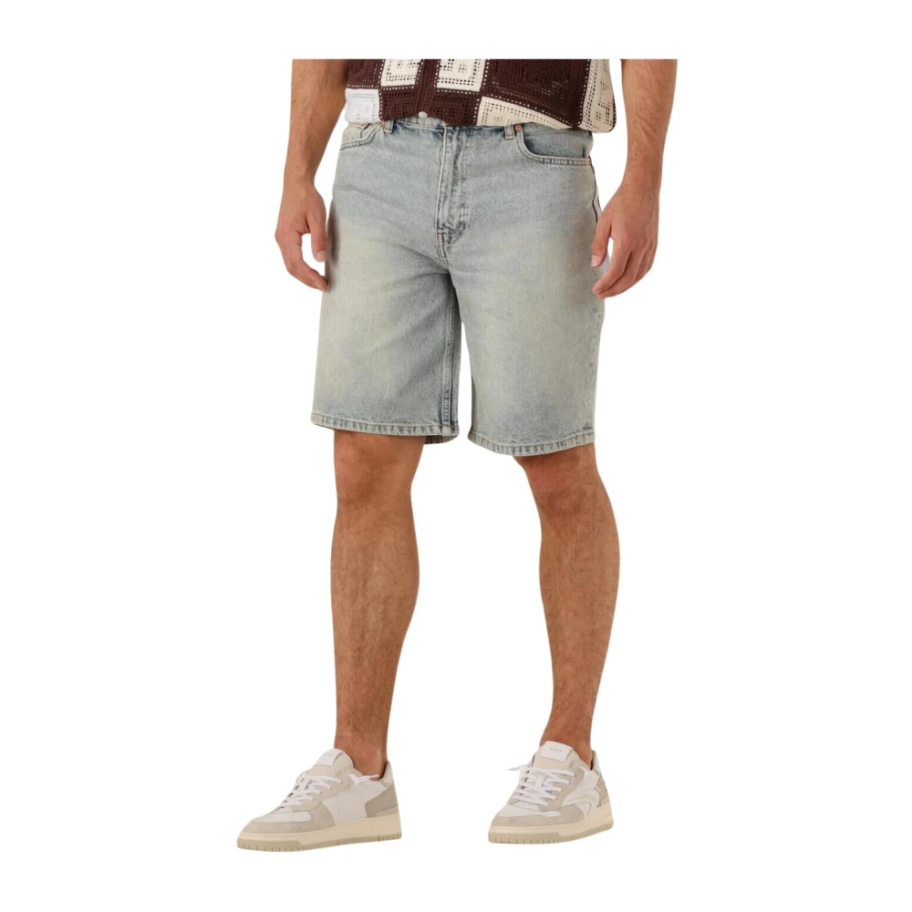 Woodbird Mannelijk Blauw Korte Broeken Heren, W30, Denim, Witte Denim Shorts Voor Heren
