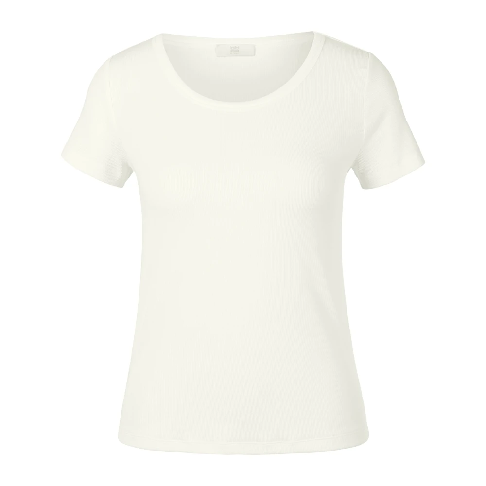 RIANI Rib Jersey Sporty Shirt White Dames