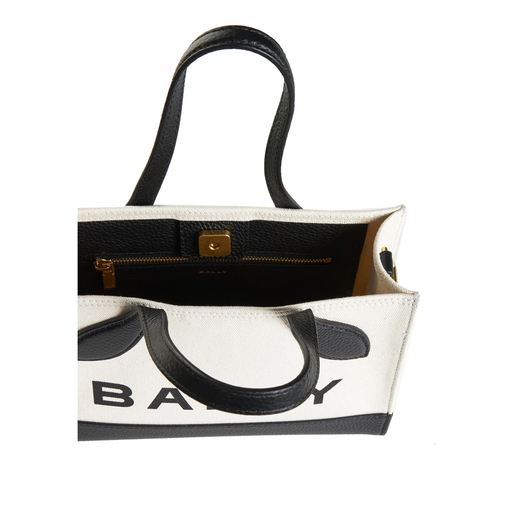 Bally Stijlvolle Logo-Print Tote Tas White Dames