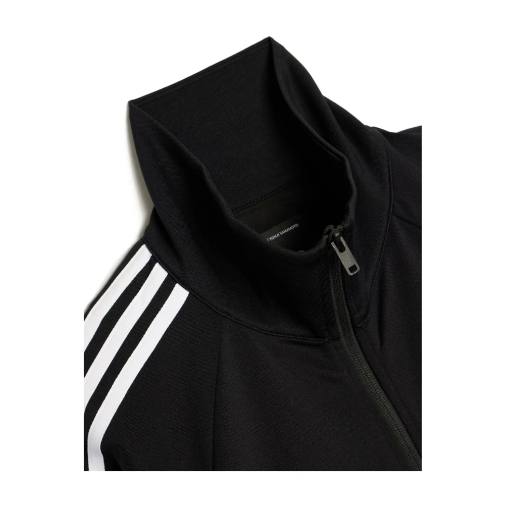 Y-3 Zwarte Sweater met 3-Stripes Logo Black Heren